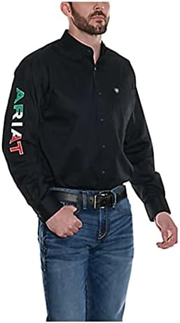 Саржевая Приталенная Тениска с логото на мъжкия отбор ARIAT