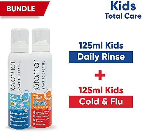 Назални спрейове OTOMAR Kids Total Care: 1x4 дървен материал,2 грама на ден + 1x4 дървен материал,2 грама при настинка и грип