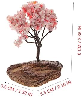 Toyvian 6 бр. Имитация на Мини-Декорации за дома в едно дърво, Розова Домакински Смола