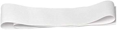 Широка плътна еластична лента от бяла вязаной дъвка с дебелина 2 инча, 5 ярда