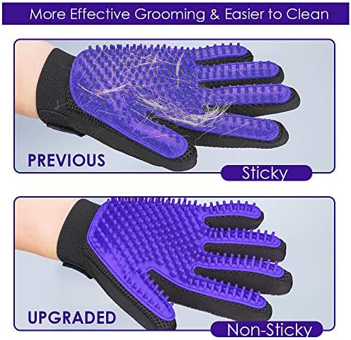 Подобрена версия на Ръкавици за грижа за домашни животни - Нежна Ръкавица-четка за премахване на косми - Ефективна рукавица