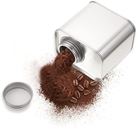 UPKOCH 12 БР. Лидице банка за прах кафе на зърна Консервени кутии с капаци Тенекеджия контейнери с капаци на