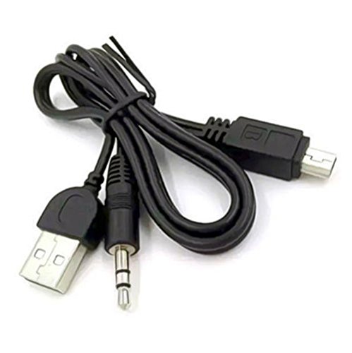 Кабел за зареждане Кабел EAGLEGGO USB2.0 към конектора Mini B с жак 3,5 мм аудио кабел за Тонколони iHome IHM60