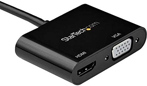 StarTech.com Адаптер Mini DisplayPort към HDMI VGA - ключ за конвертиране на видео сигнал опр 1.2 HBR2 в HDMI 2.0
