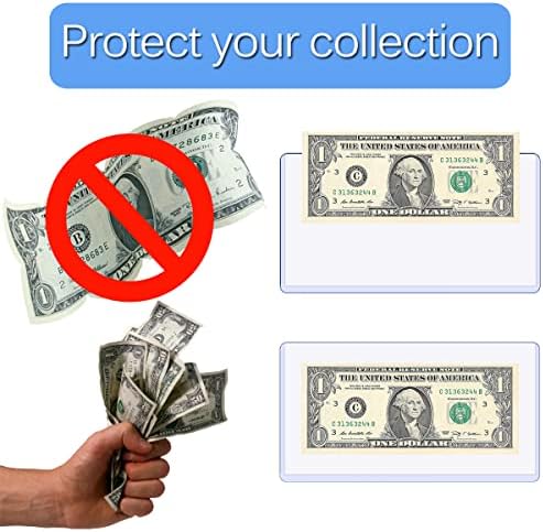 20PCS PVC За събиране на банкноти Прозрачен Защитен Калъф - Органайзер за купони/Марки, Коллекционный Дисплей, Държач