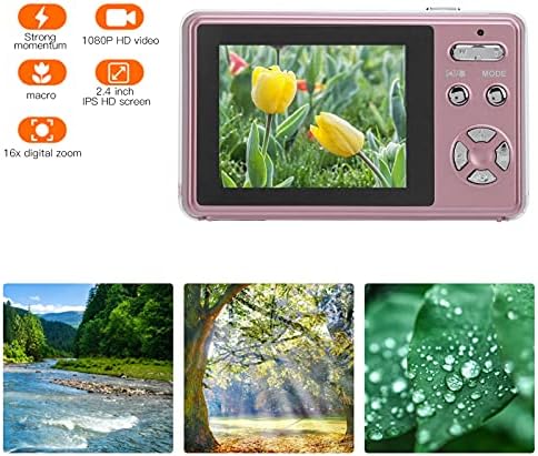 40-Мегапикселова Цифрова Камера, Мини Камера с 2,4-инчов екран с 16-кратно HD цифрово увеличение 32 GB Цифров Фотоапарат