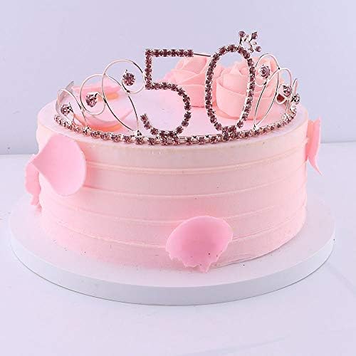 диадема и колана на 50-ия рожден ден на Короната и колана на 50-ия рожден ден На парти по случай 50-годишнината (Розова Диадема