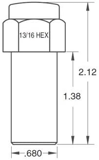 Гайка-съвет Cragar SST Mag 12 мм x 1,5 с Централна шайба, комплект от 24 бр.