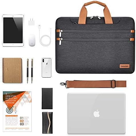 Чанта за лаптоп LONMEN 15,6 инча, калъф за носене на лаптоп Lenovo 15,6 Ideapad 330/15,6 HP EliteBook 850 G3