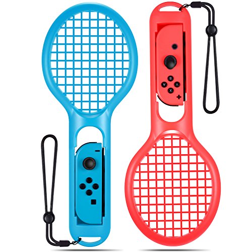 Тенис ракета RAISE TURN за контролери на Nintendo Switch Joy-con, Тенис ракета Twin Pack За игра Mario Tennis Aces, Аксесоари,