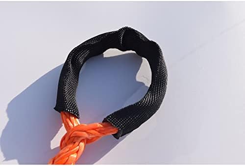 Удължител на въжето на лебедката от синтетичен материал, Въжето на лебедката квадроцикла 10 мм, Синтетично Въже, Теглене Въже