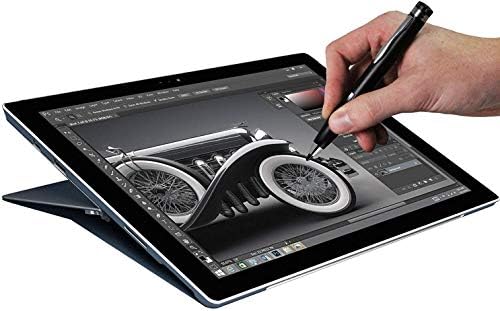 Активен цифров стилус Broonel Black Mini Fine Point, Съвместим с ультралегким лаптоп LG Грам 17 17Z90N
