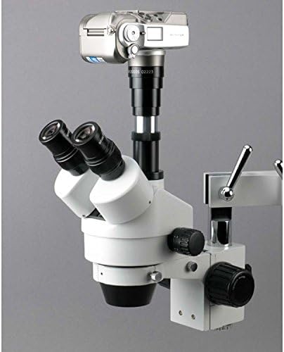 Професионален тринокулярный стереоскопичен увеличение на микроскопа AmScope SM-4TPY с едновременното фокусиране