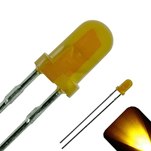 Множествена жълто /златно LED с кръгла горна част с диаметър 3 мм - Ултра ярък (опаковка от 500 броя)