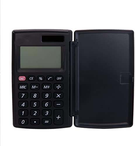 Преносим калкулатор MJWDP Джобен Мини-Калкулатор Малък 8-Цифрен Батерия с капак Слънчева Двойна мощност (Цвят: A размер