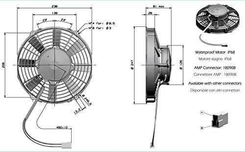 GC Охлаждащ 90050569-9 Върховният Електрически Охлаждащ Вентилатор-Тласкач