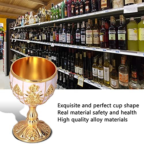 2 елемента Купата на Купата на Златен Метален Ретро Чаша За Вино Потир Чаши 30 мл за Коледа най-Добрите Подаръци