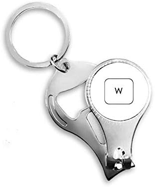 Символ на клавиатурата W Арт Деко Подарък Мода Ножица За Нокти Халка Ключодържател Отварачка За Бутилки Машина
