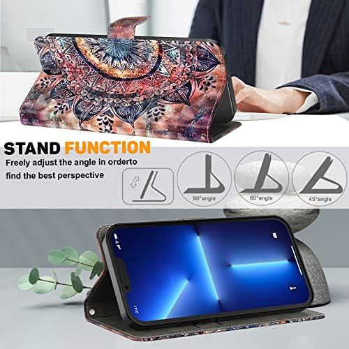 Калъф за телефон ALILANG за Samsung Galaxy A54 5G, калъф с магнитна стойка, панти калъф от изкуствена кожа с