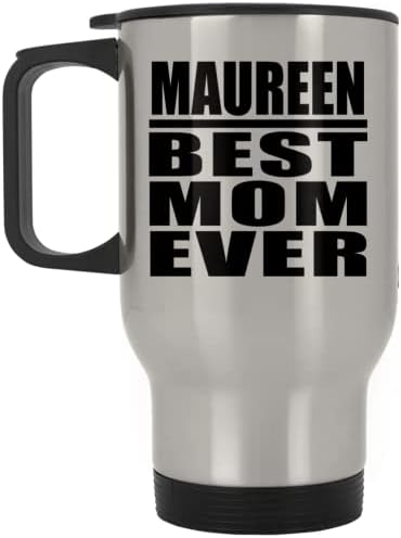 Дизайнсифи Морийн най-Добрата Майка На света, Сребърен Пътна Чаша 14 грама, на Изолиран Чаша от Неръждаема Стомана, Подаръци