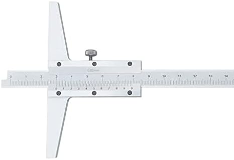 UXZDX Дълбоко Штангенциркуль 0-150 мм точност ръководят Глубиномер от Неръждаема Стомана с Резолюция от 0,02 мм, Глубиномер, Измервателен Инструмент