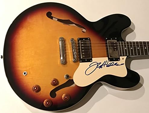 Джеф Бек подписа китара epiphone cutaway тялото си с автографи на the yardbirds epperson loa psa