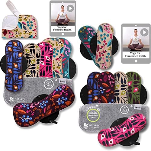 Тъканни уплътнения за чорапогащи 7 опаковки (Среден размер) от органичен памук за ежедневна употреба и Тъканни уплътнения