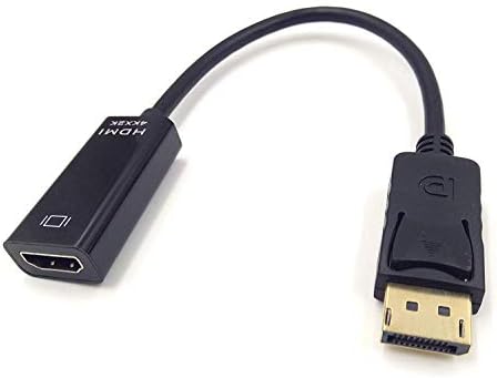 Адаптер DisplayPort-HDMI, Haokiang с резолюция 4K, Позлатен Кабел-адаптер DP DisplayPort Male to HDMI Female Конвертор за Lenovo,
