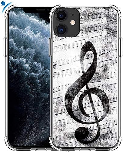 Музикален калъф MUQR за iPhone 11 Гелевый Силиконов Тънък Каплеустойчивый Сверхпрочный Защитен Калъф, Съвместим с iPhone