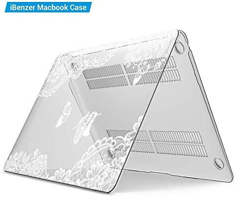IBENZER е Съвместим с нов 13-инчов корпус MacBook Air 2021 2022 2020 M1 A2337 A2179 A1932, пластмасов Твърд калъф за Mac