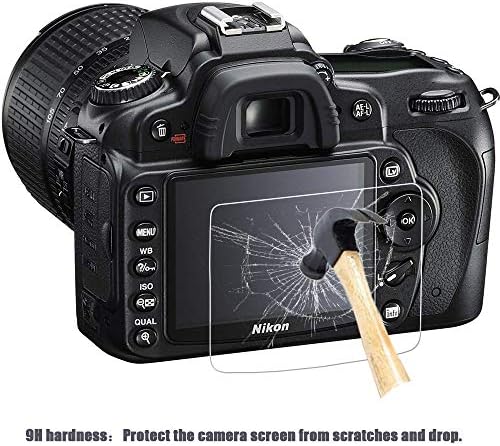 Защитно фолио за екрана на камерата от закалено стъкло Fire Rock D90 и ABS-капачка, BM-10 за огледално-рефлексен фотоапарат Nikon D90 [2 + 1 опаковки], Сверхчистая филм от оптично ст