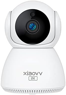 XIAOVV 2-Мегапикселова камера, WiFi, камера за сигурност за помещения с интелигентен откриване на движение, нощно виждане,