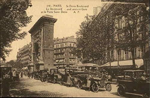 Булевард и Пристанището на Сен-Дени, Париж, Франция, оригиналът на антични картичка
