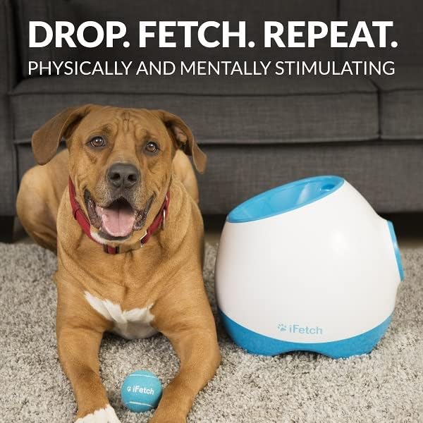 iFetch Твърде (Голям) Интерактивен хвърля топки за Кучета - Стартира Стандартните топки за Тенис