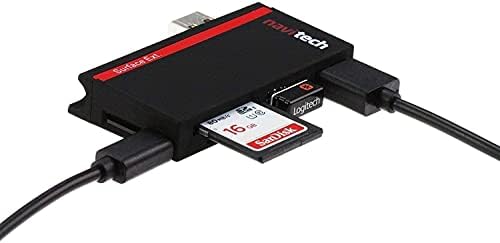 Navitech 2 в 1 Лаптоп /Таблет USB 3.0/2.0 на Адаптер-hub/Вход Micro USB устройство за четене на карти SD/Micro SD карта, Съвместима с Lenovo Legion 7i 15,6