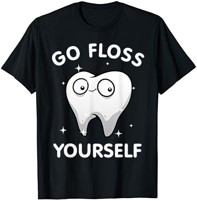 Забавен Дизайн на Зъбни Конци За Мъже И Жени, Тениска със Зъбите Ортодонти