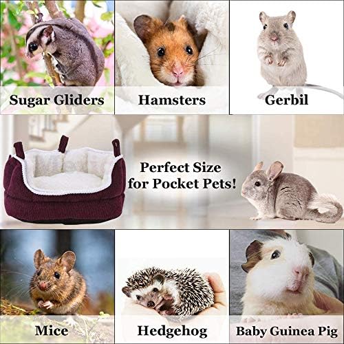 Meric Прегръдка cup за малки животни с подвижна възглавница, Меко и удобно памучно спално бельо на руното облицовки За спокоен
