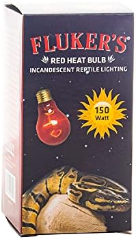 Червени топлинни лампи Fluker за влечуги 1 брой (опаковка от 1) Черно