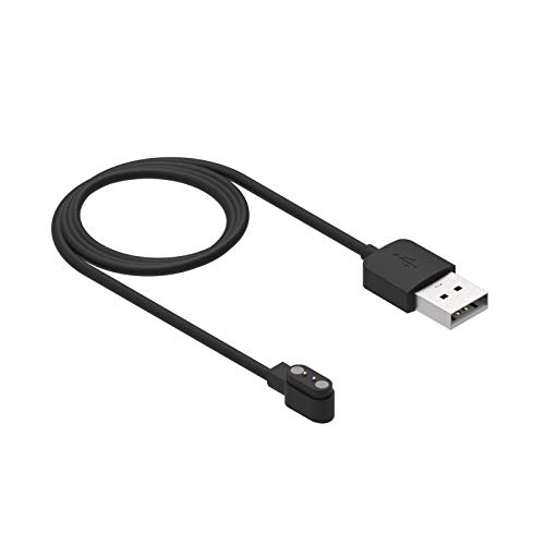 RuenTech е Съвместим със зарядно устройство за смарт часа Letsfit Преносимото USB-кабел за зареждане, кабел за зареждане кабел за смарт часа Letsfit ID205L ID205S EW1 1W1 (черен)