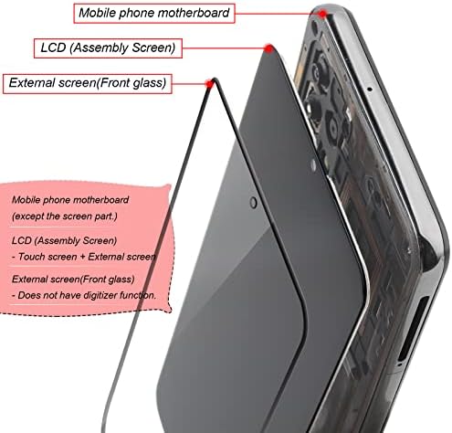 Цветен дисплей за Samsung Galaxy A03s Смяна на сензорен екран за A037F A037M 159,5 мм LCD Сензорен дисплей с вътрешен