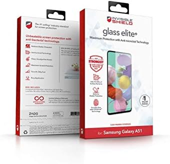 ZAGG InvisibleShield Glass Elite Plus - Защитно фолио за дисплея на Samsung Galaxy A51 - Удобен за носене - за Защита от