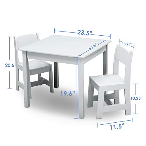 Комплект дървени маси и столове Delta Children MySize Kids (2 стола в комплект) - идеален за практикуване на декоративно-приложен
