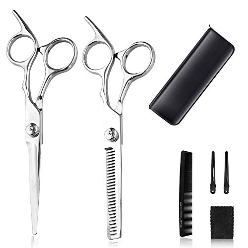 Набор от професионални ножици за подстригване на коса Ameurey, Комплект Ножици за филировки коса, Ножица за