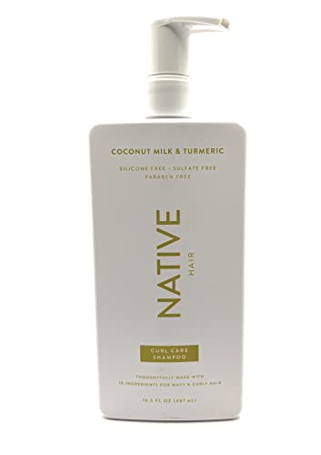 В комплект Native Curl Care включва (1) шампоан с кокосово мляко и куркума на прах (16,5 грама) и климатик с кокосово
