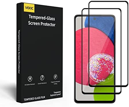 Защитно фолио от закалено стъкло VEKIC, съвместима с Samsung Galaxy A52 5G / A52 4G / A52S 5G, HD Clear, 2 опаковки