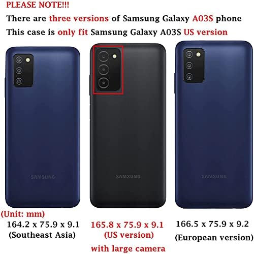 wegoodsun Samsung Galaxy A03S 5G Калъф, за Бриллиантового Блясък, Течни Плаващи Пясъци, Блестящ, Струящихся, Блестящи,