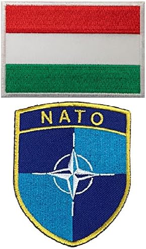 Нашивка на Боен жилетка A-ONE Алианс НАТО + Нашивка с бродерия хартата на Италия, Реколта нашивка, Нашивка на