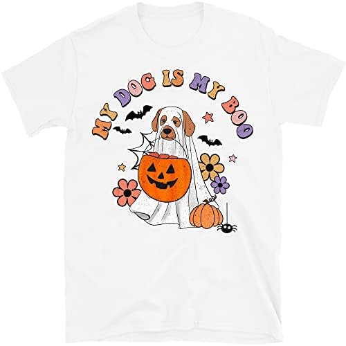 Реколта Удобни Цветове, Тениска за Кучета на Хелоуин, Риза с Призрак, Тениска За Кучета на Хелоуин, Риза с Куче-Призрак,
