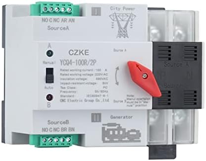 KAPPDE YCQ4-100R/2P 220V Двухфазный монофазен Din-рейк ATS с автоматично прехвърляне на електрически ключове непрекъсваеми захранвания