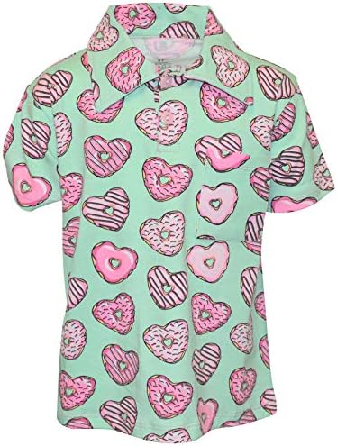 Уникална Риза с къси ръкави с Пончиками и Сърце за най-Малките Момчета в Свети Валентин